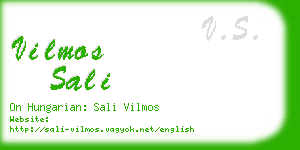 vilmos sali business card